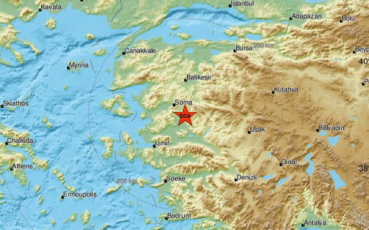 Σεισμός τώρα ταρακούνησε τη δυτική Τουρκία