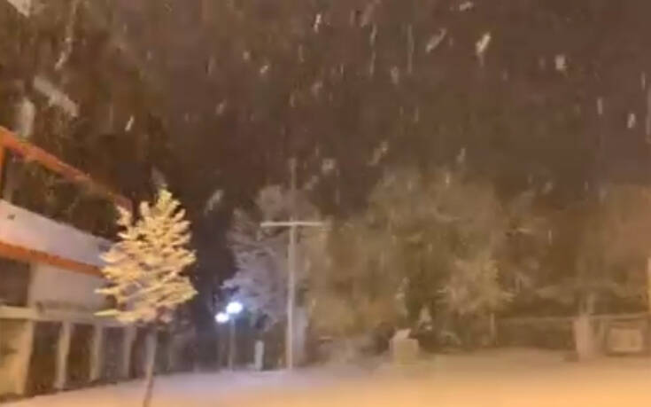 Χιονίζει στην Φλώρινα &#8211; Κλειστά τα σχολεία
