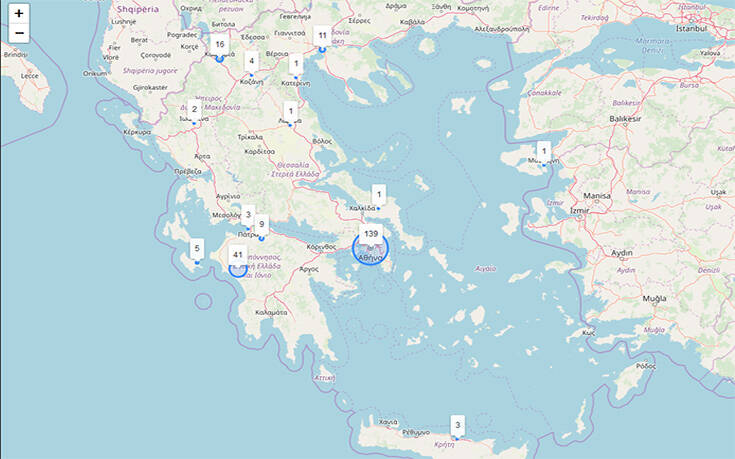 Ο κορονοϊός στην Ελλάδα σε&#8230; real time