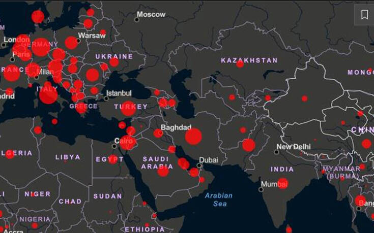Κορονοϊός στον κόσμο από λεπτό σε λεπτό &#8211; Σχεδόν 36.000 άνθρωποι έχουν πεθάνει