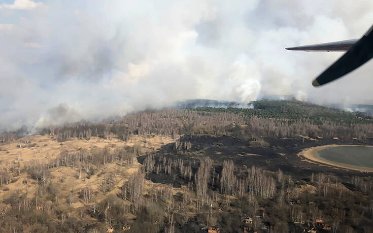 Φωτιά στο Τσέρνομπιλ: Παραμένει η ανησυχία &#8211; Μέχρι στιγμής έχουν καεί 350 στρέμματα