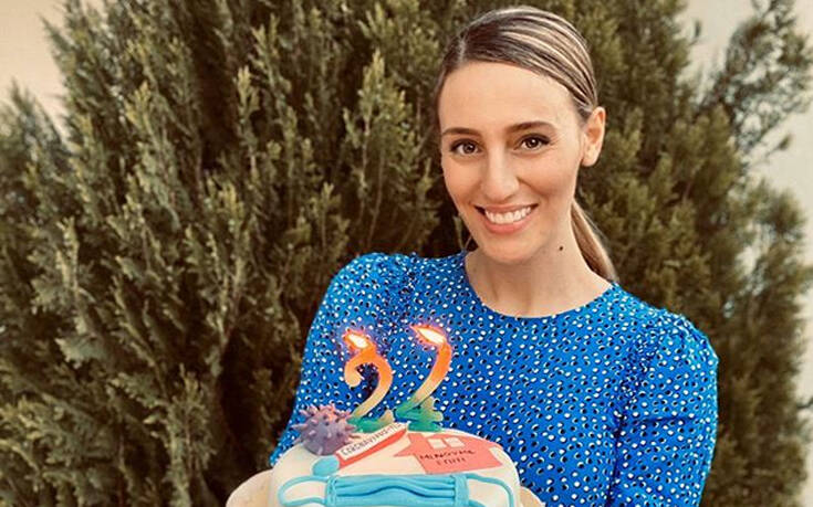 Άννα Κορακάκη: Η τούρτα με θέμα τον κορονοϊό για τα γενέθλιά της