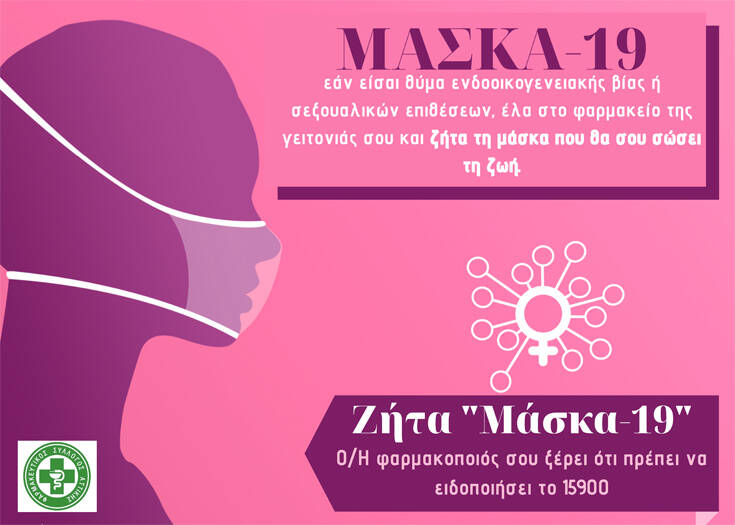 Πώς μπορούν να ζητήσουν βοήθεια στα φαρμακεία τα θύματα ενδοοικογενειακής βίας