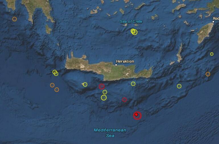 Ισχυρός σεισμός στην Κρήτη