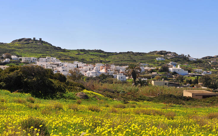 Το εύφορο χωριό της πεδινής Νάξου