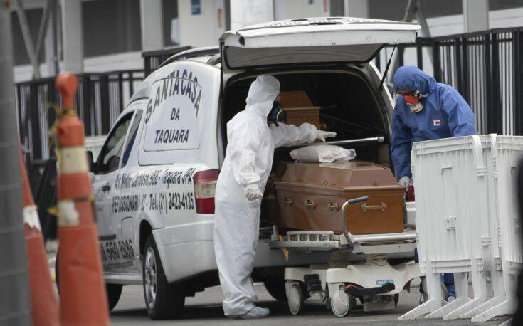 Νέο τραγικό ρεκόρ 2.841 θανάτων σε 24 ώρες εξαιτίας του κορονοϊού στη Βραζιλία