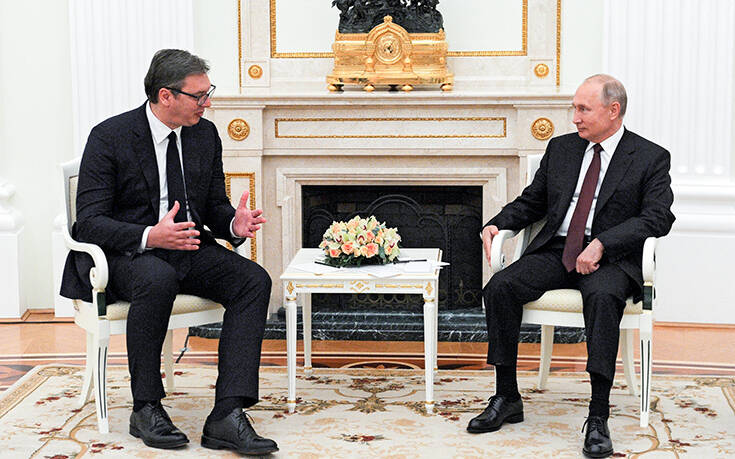 Σερβία: Το ζήτημα του Κοσόβου συζήτησαν Πούτιν και Βούτσιτς στη Μόσχα