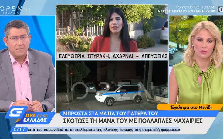 Μενίδι: «Τι κάνεις εδώ, όλα είναι καλά δεν τρέχει τίποτα» &#8211; Σκότωσε τη μάνα του κι άνοιξε ατάραχος την πόρτα στην θεία του