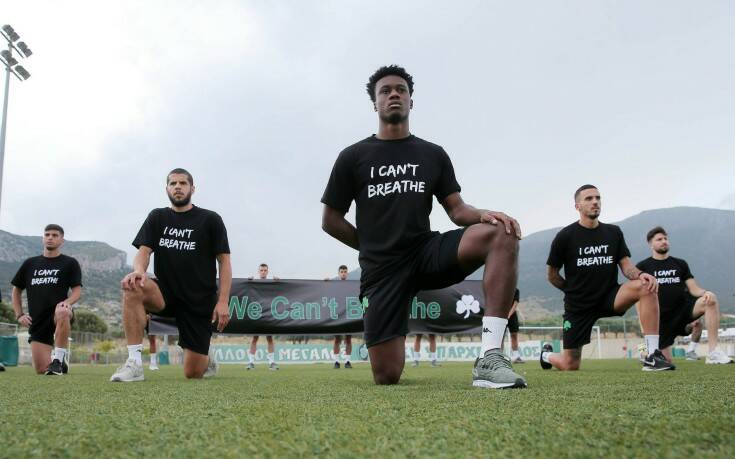 «We can’t breathe»: Το μήνυμα του Παναθηναϊκού κατά του ρατσισμού