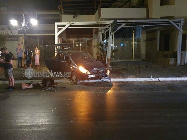 Κρήτη: Αυτοκίνητο έπεσε σε κατάστημα στον Πλατανιά