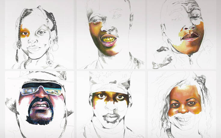 «Stolen», τα ημιτελή πορτρέτα μαύρων που σκότωσε η αστυνομία και ο συμβολισμός του χρωματισμού