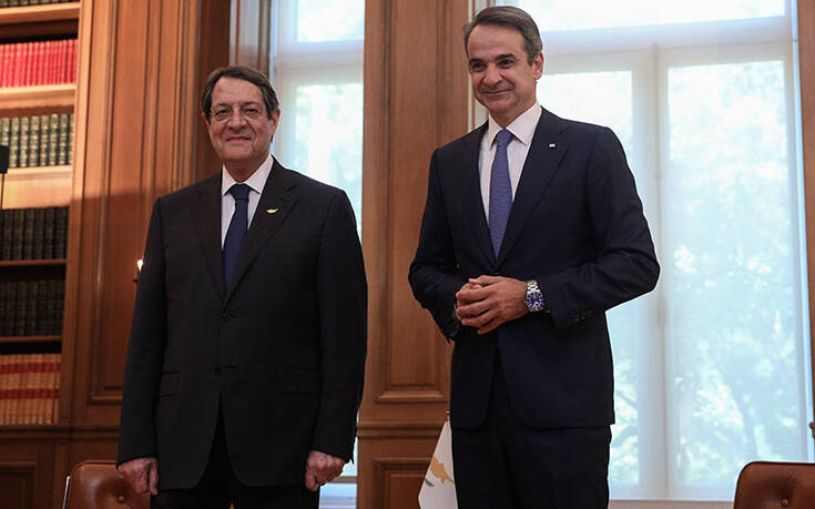 Στο επίκεντρο οι εξελίξεις στην Ανατολική Μεσόγειο κατά την επικοινωνία Μητσοτάκη – Αναστασιάδη