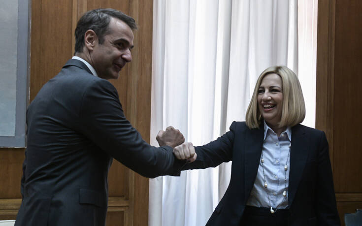 Μητσοτάκης – Γεννηματά: «Όλοι μία γροθιά απέναντι στην Τουρκία» – Το μπράβο στους δημοσιογράφους