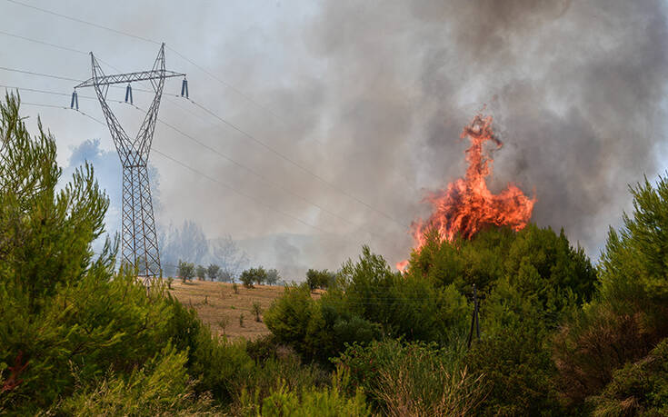 Φωτιά στον Άγιο Γιάννη Κορινθίας και στο Καλαμάκι του Αράξου