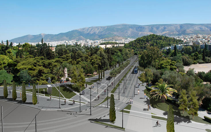 Μεγάλος Περίπατος: Έτσι θα είναι η Βασιλίσσης Όλγας μετά την ανάπλαση