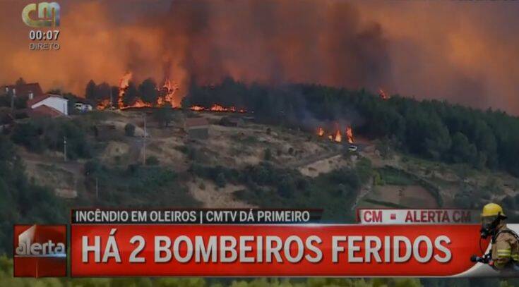 Μεγάλη μάχη με τις φωτιές στην Πορτογαλία – Εκατοντάδες πυροσβέστες στα πύρινα μέτωπα