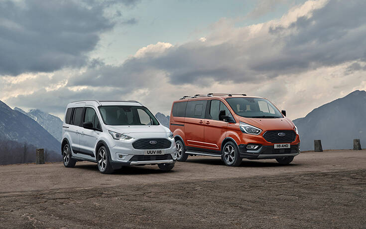 Τα νέα Ford Tourneo και Transit Connect Active απευθύνονται στους λάτρεις της περιπέτειας στην ύπαιθρο