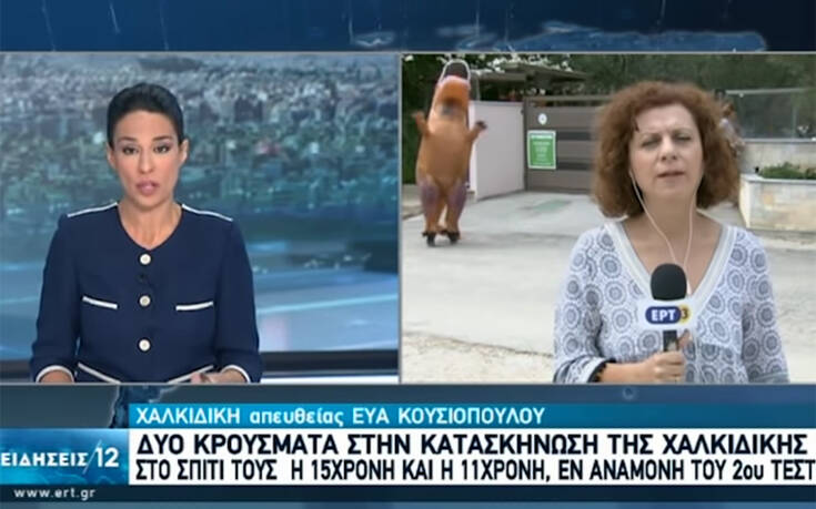 Ένας&#8230; δεινόσαυρος στο δελτίο της ΕΡΤ