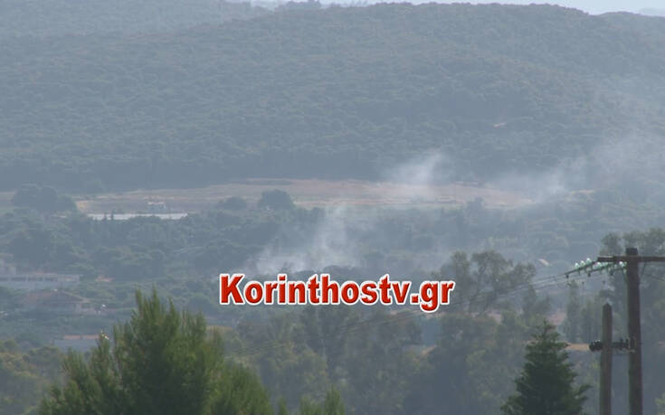 Οι πρώτες εικόνες από την φωτιά στο Λουτράκι – Πύρινα μέτωπα και στις Κεχριές