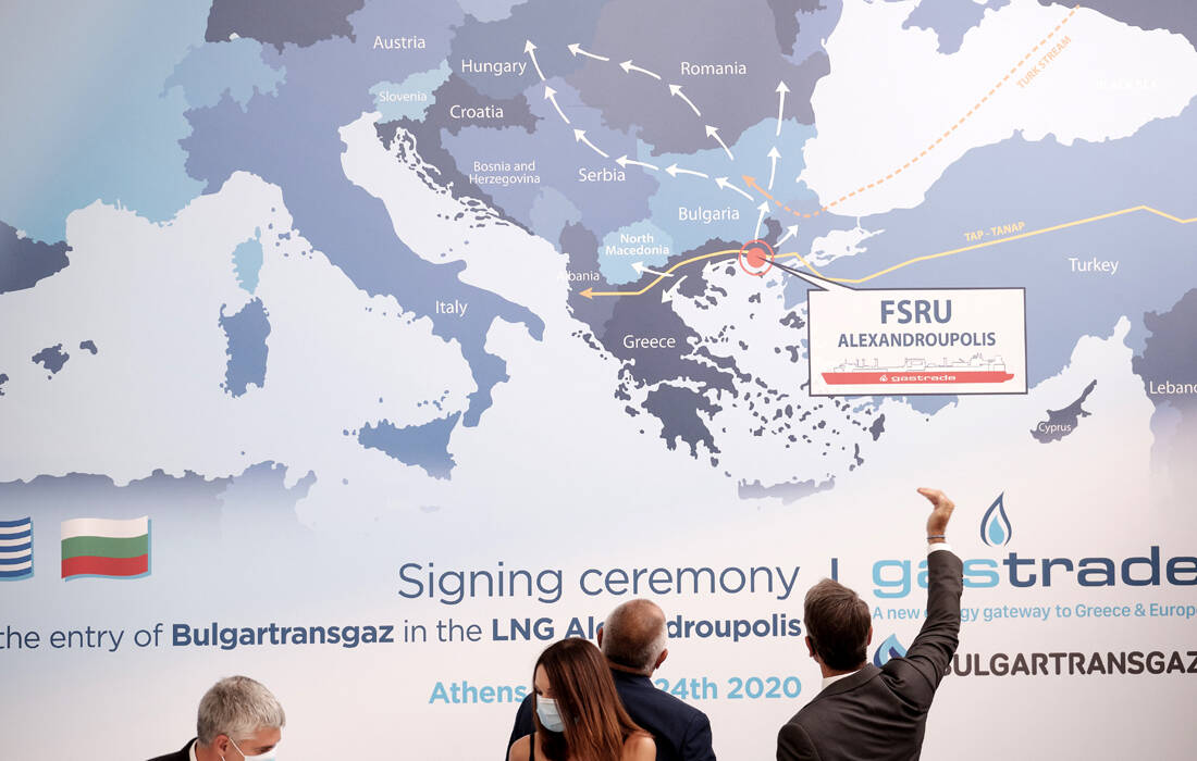 Ο τερματικός σταθμός LNG της Αλεξανδρούπολης μειώνει την ενεργειακή εξάρτηση της Ελλάδας από την Τουρκία