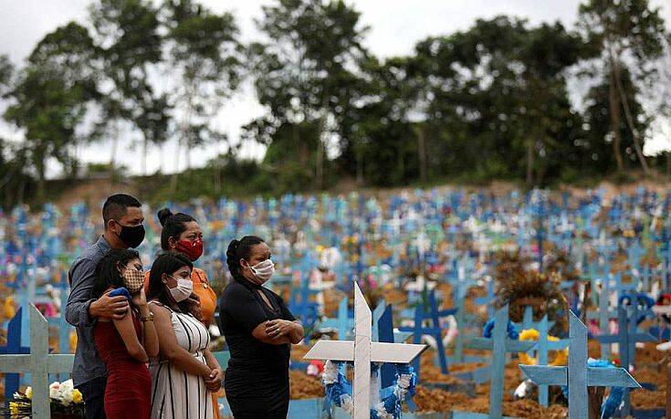 Βραζιλία: Οι νεκροί ξεπέρασαν τους 101.000, πάνω από 3.000.000 κρούσματα κορονοϊού
