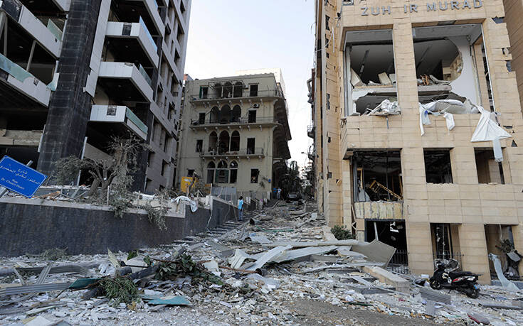 Μια γυναίκα ελληνικής καταγωγής φέρεται να έχει χάσει τη ζωή της από την έκρηξη στη Βηρυτό