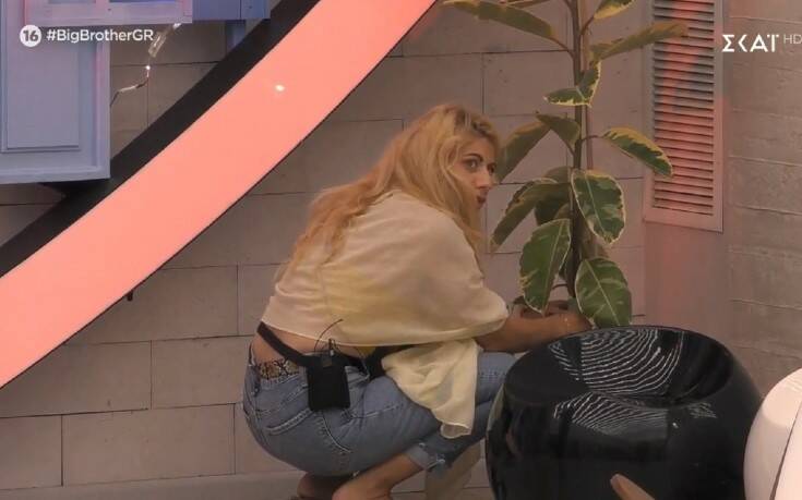 Big Brother: Και όμως η Άννα Μαρία Ψυχαράκη πότισε τα ψεύτικα φυτά