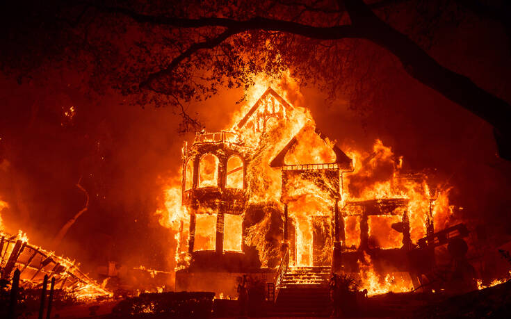 Glass fire: Συγκλονιστικές εικόνες από τη φωτιά στην κοιλάδα της Νάπα