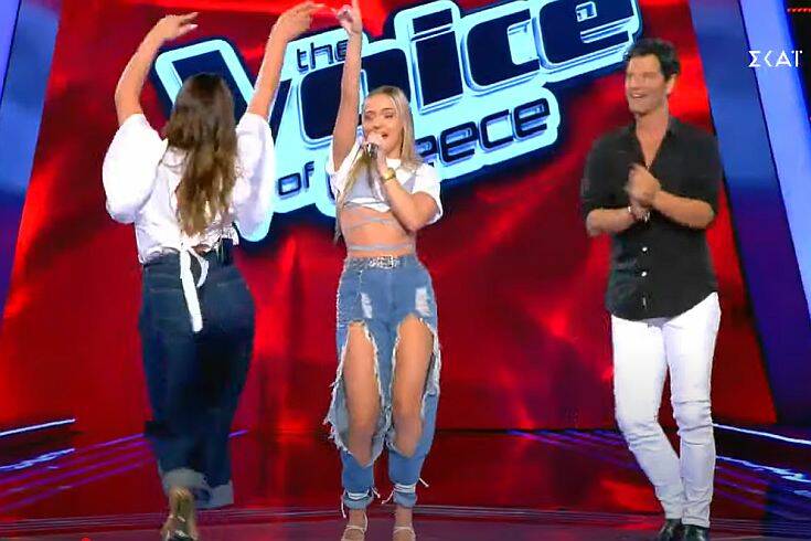 The Voice: Η Κωνσταντίνα Κούτρα σήκωσε Ρουβά και Παπαρίζου να χορέψουν μαζί της