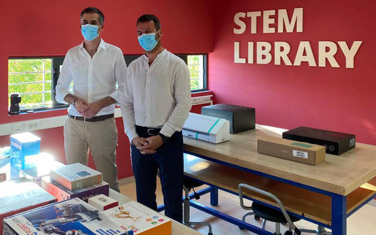 Η πρώτη βιβλιοθήκη STEM σε σχολείο του Κολωνού από τον Δήμο Αθηναίων με δωρεά της Πλαίσιο Computers