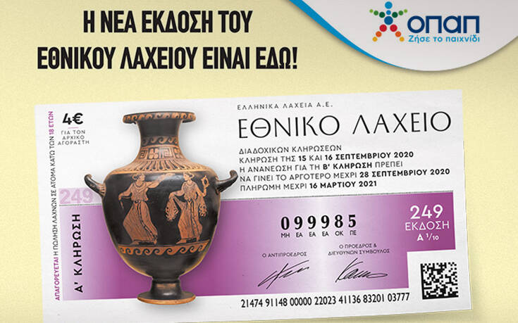 Αντίστροφη μέτρηση για την 249η έκδοση του Εθνικού Λαχείου