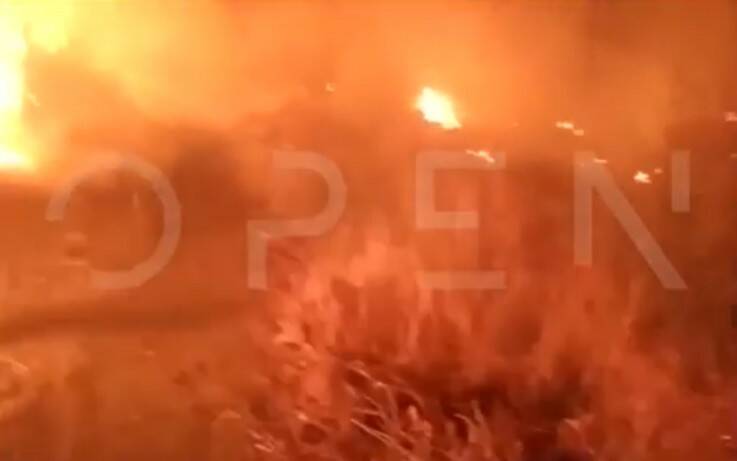 Βίντεο ντοκουμέντο από τη φωτιά στη Μόρια