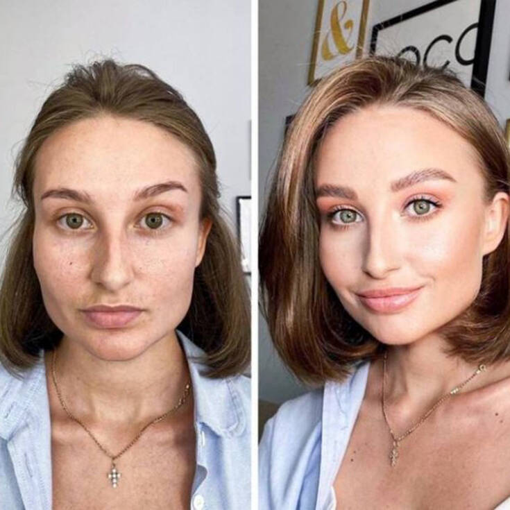 Η εντυπωσιακή αλλαγή πριν και μετά το μακιγιάζ