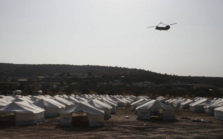 Μυτιλήνη: 1200 μετανάστες και πρόσφυγες στον προσωρινό καταυλισμό του Καρά Τεπέ