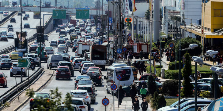 Μεγάλο μποτιλιάρισμα στη Λεωφόρο Κηφισού λόγω τροχαίου