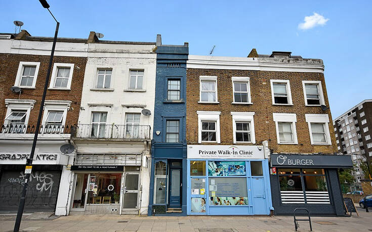 Πωλείται το πιο στενό σπίτι στο Λονδίνο και δεν είναι καθόλου φτηνό