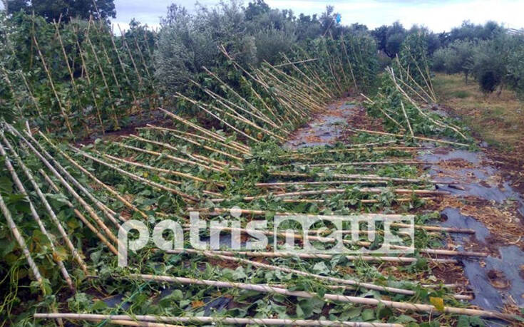 Ανυπολόγιστες ζημιές από την ξαφνική κακοκαιρία στη νότια Ηλεία &#8211; «Ξηλώθηκαν» τάφοι από τους θυελλώδεις ανέμους