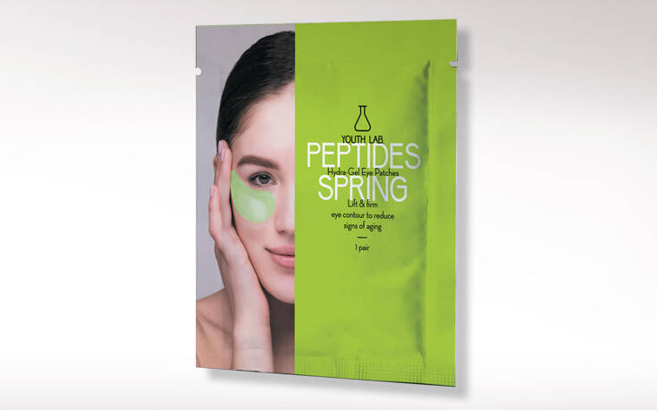 PEPTIDES SPRING HYDRA-GEL EYE PATCHES σε πρακτική συσκευασία μονοδόσης