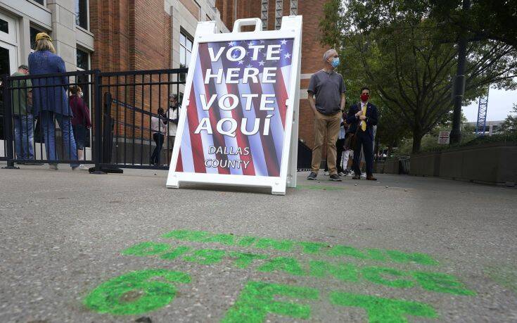 Προεδρικές εκλογές ΗΠΑ: Πάνω από 9 εκατομμύρια Τεξανοί ψήφισαν εκ των προτέρων