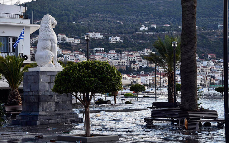 Στη Σάμο 57 μηχανικοί του υπουργείου Υποδομών &#8211; Πραγματοποίησαν επιθεώρηση στα λιμάνια του νησιού, που έχουν υποστεί ζημιές