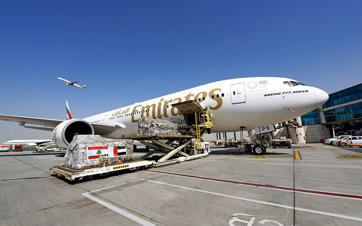 Η Emirates προσφέρει ανθρωπιστική βοήθεια για τους πληγέντες της Βηρυτού