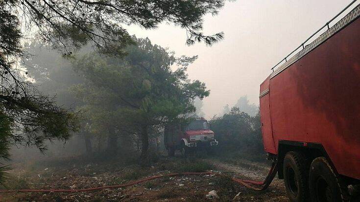 Ζάκυνθος: Μαίνεται η φωτιά στις Βολίμες – Απομακρύνεται ο κίνδυνος για το χωριό