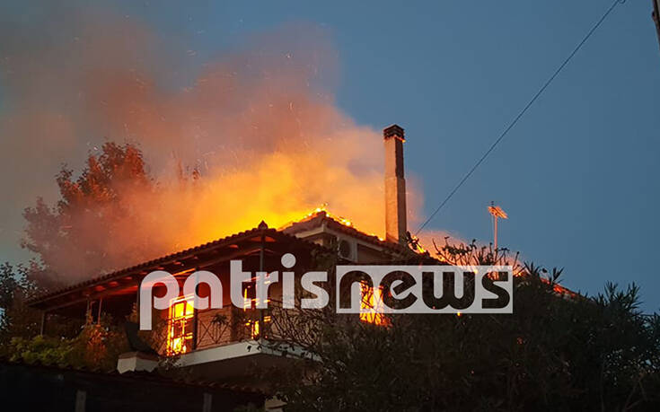 Συναγερμός για φωτιά σε σπίτι στον Άγιο Ηλία Πύργου – Οι ένοικοι πρόλαβαν να βγουν