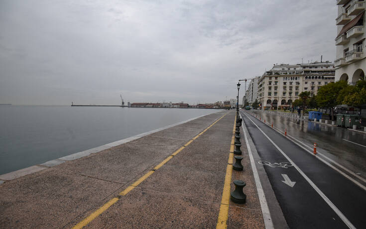 Lockdown στη Θεσσαλονίκη: Ερήμωσε η πόλη – Δείτε εικόνες