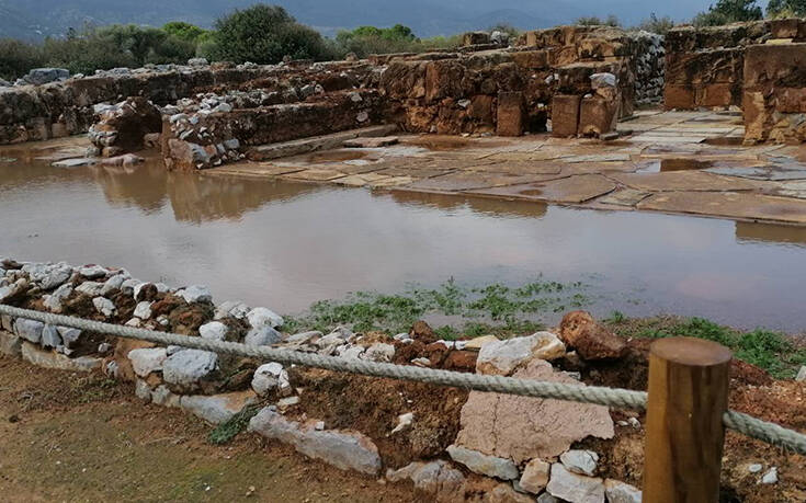 Πλημμύρισε ο αρχαιολογικός χώρος στα Μάλια: Το ανάκτορο είναι υποψήφιο για ένταξη στον Κατάλογο Μνημείων Παγκόσμιας Κληρονομιάς της UNESCO