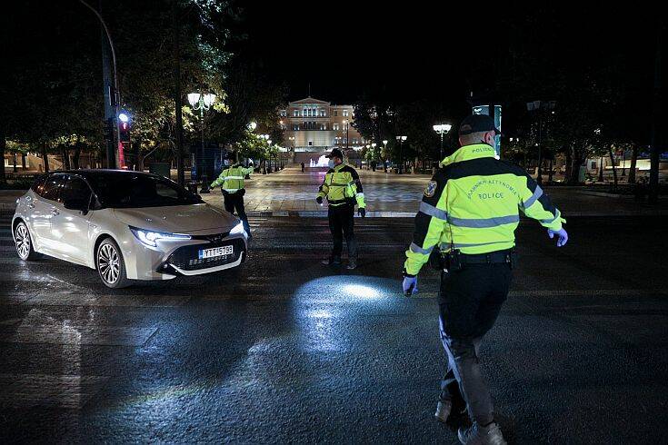 Αυξημένοι οι έλεγχοι τη χθεσινή πρώτη ημέρα απαγόρευσης κυκλοφορίας μετά τις 21:00