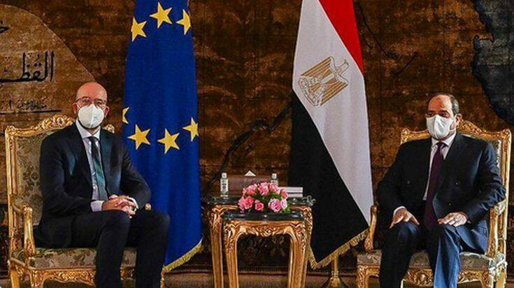 Συνάντηση Αλ Σίσι και Σαρλ Μισέλ: Καταδίκη τον τρομοκρατικών επιθέσεων και των μονομερών ενεργειών στην Αν. Μεσόγειο