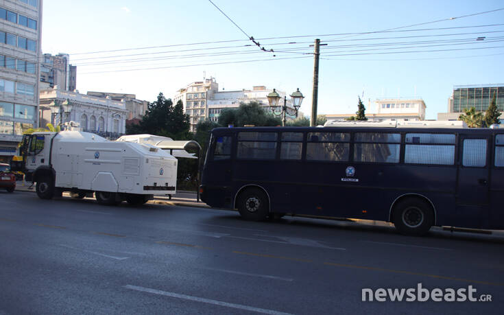 Απεργία σήμερα: Ισχυρές αστυνομικές δυνάμεις στο κέντρο της Αθήνας