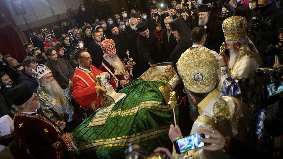 Χαμός σε ναό στο Βελιγράδι για τον Πατριάρχη Ειρηναίου