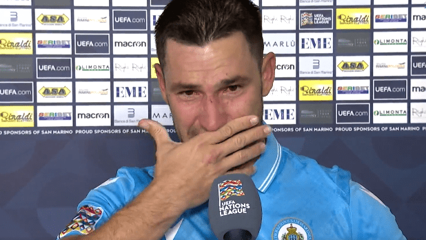 Ξέσπασε σε κλάματα ποδοσφαιριστής του Σαν Μαρίνο για το αήττητο σερί της ομάδας του
